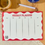 A4 Red Weekly Planner - Image 5