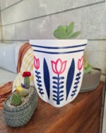 Heritage Hug Blue Paper Vase